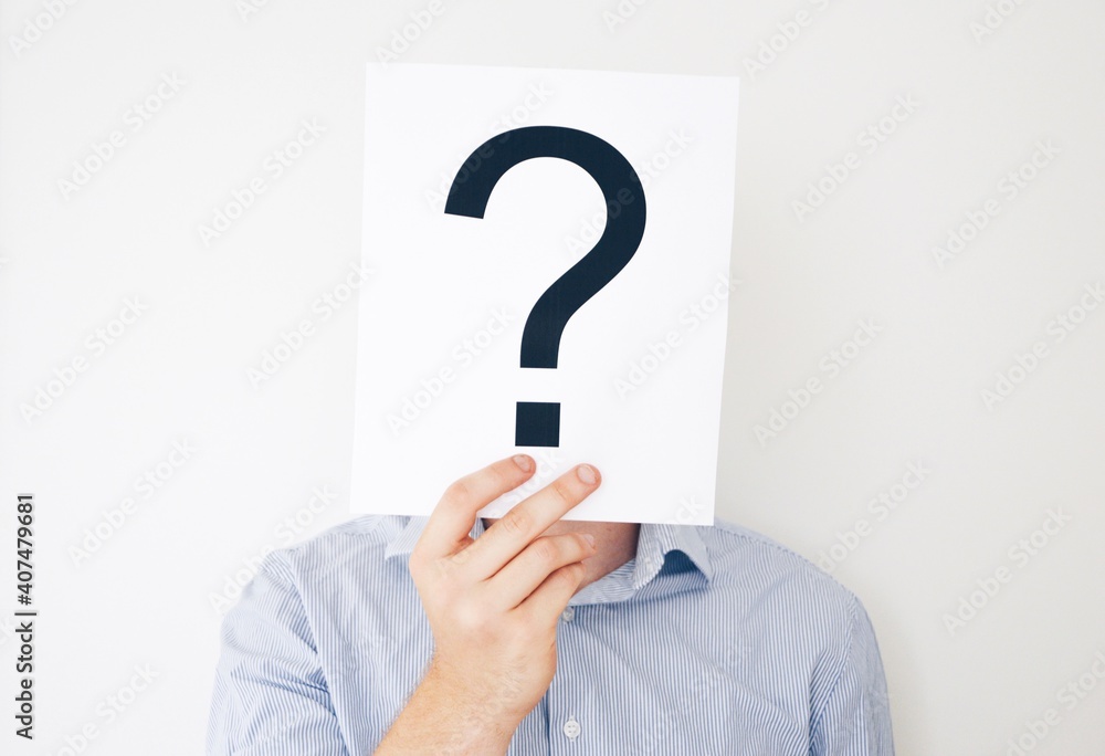 person with question mark person with question mark