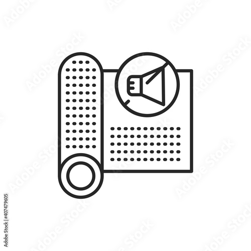 Soundproof material color line icon. Pictogram for web page, mobile app, promo.