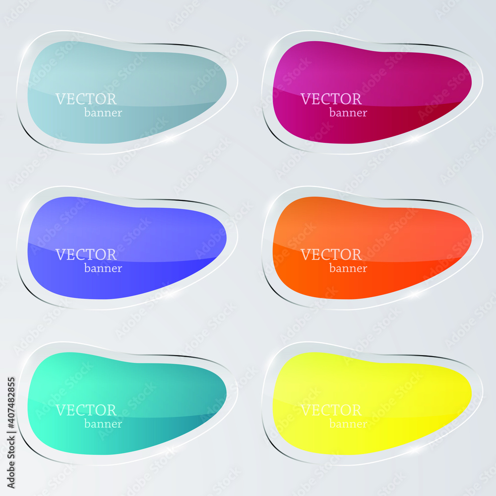 Glossy banner, glass banner vector.can be used for workflow layout,infographic, diagram, website, corporate report, advertising, marketing.vector illustration. Glossy banner, glass banner vector.can be used for workflow layout,infographic, diagram, website, corporate report, advertising, marketing.vector illustration.