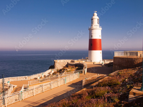 Lighthouse at Europa Point, the southmost point of Gibraltar