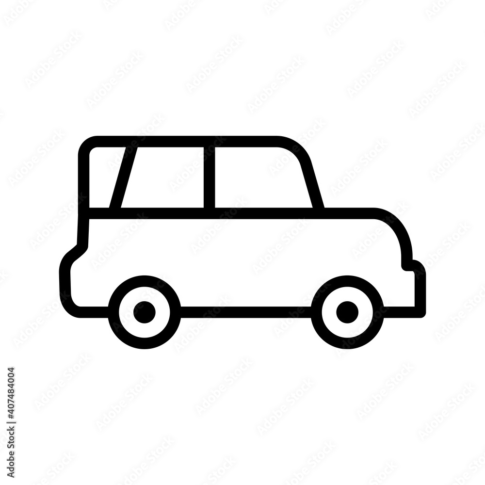 car transport vehicle line style icon