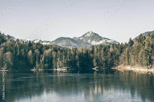 Winter Am Hechtsee Near Kufstein In Tyrol photo