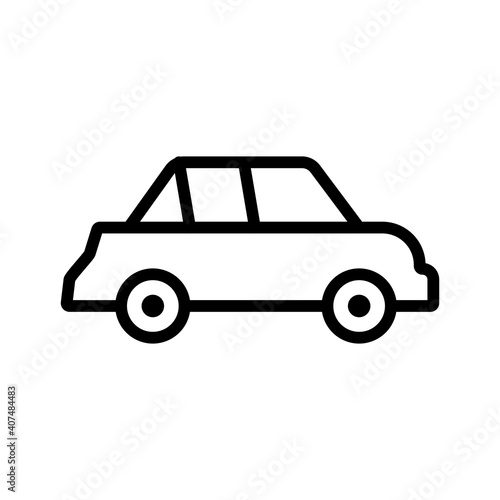 car conveyance vehicle line style icon