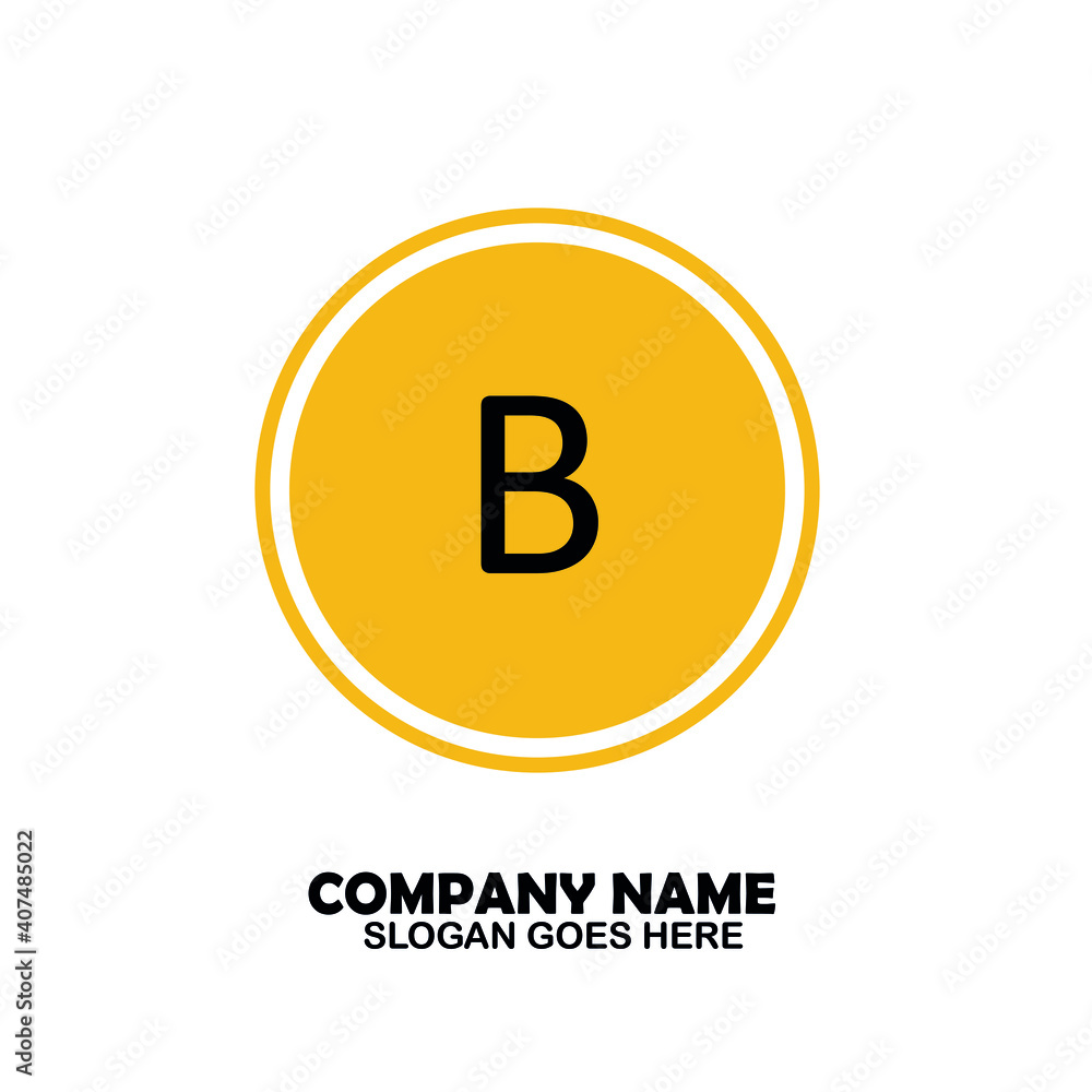 B Initial logo template vector B Initial logo template vector