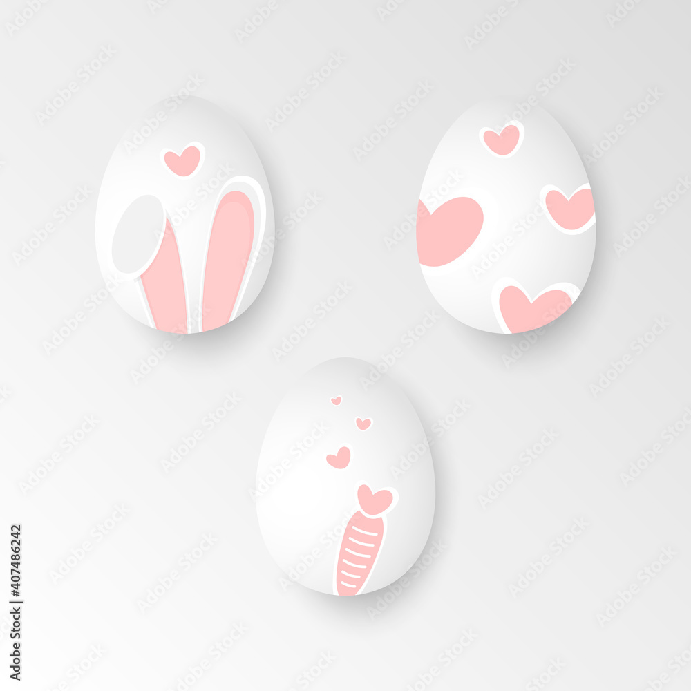 easter eggs collection, cute design of easter eggs vector illustration easter eggs collection, cute design of easter eggs vector illustration
