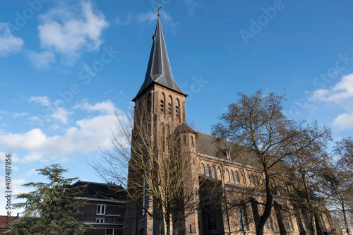 Bilde på lerret Facade of the three-aisled basilica St