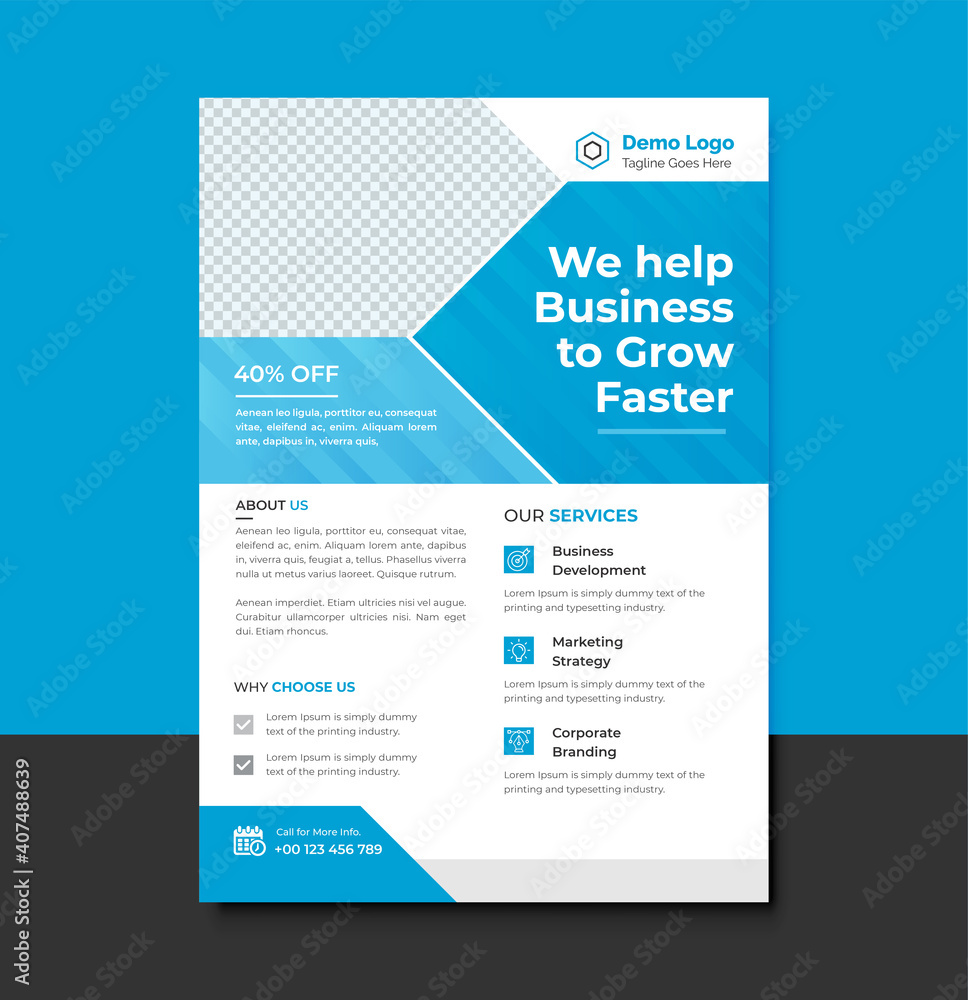 corporate business flyer template design vector corporate business flyer template design vector