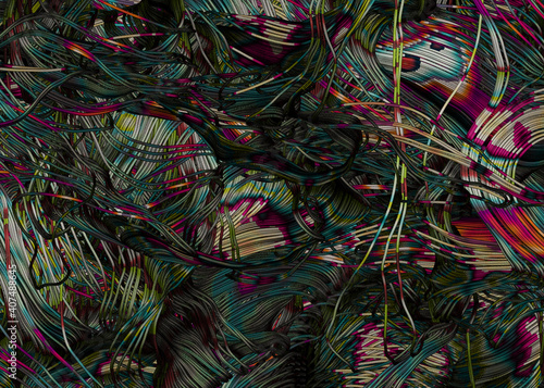 Abstract Perlin Noise Background Computational Generative Art illustration