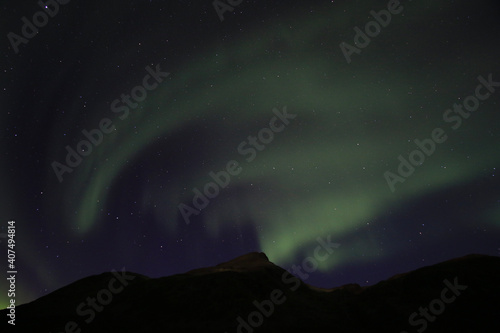 aurora borealis in the mountains © Rosewellphotography 