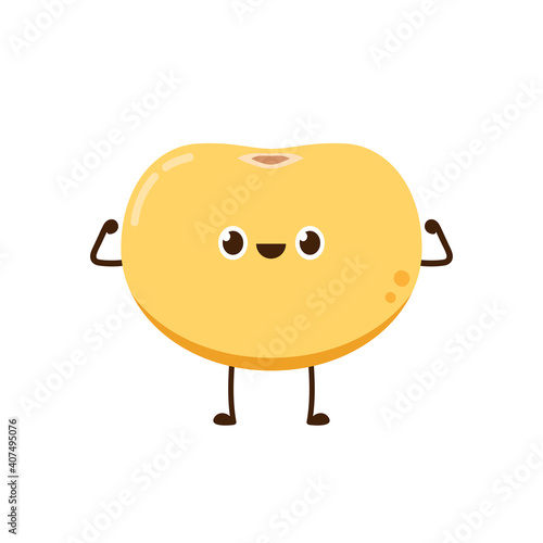 Soybean vector. Soybean character design.