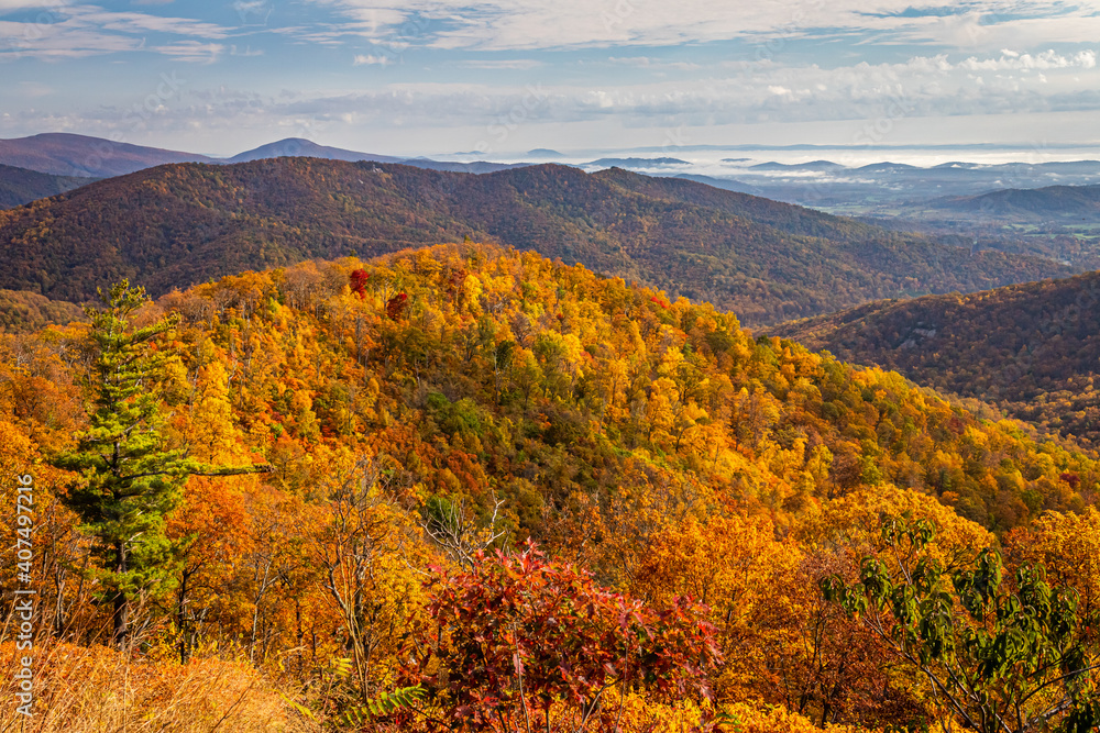 Autumn View of Shenandoah National Park