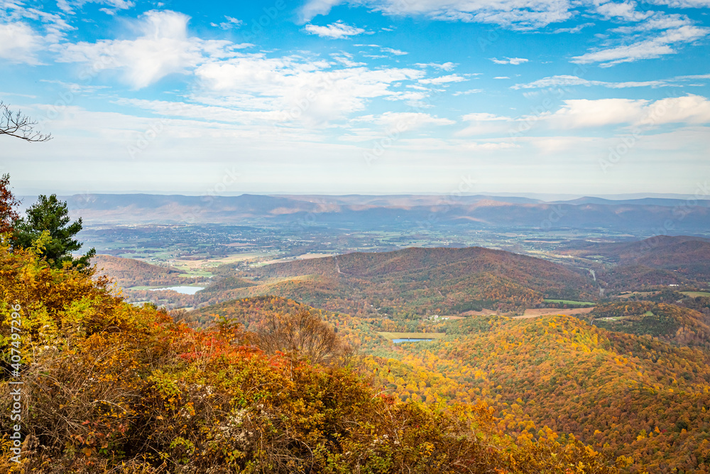 Autumn View of Shenandoah National Park Autumn View of Shenandoah National Park