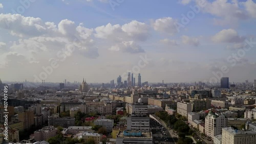 Wallpaper Mural view of the city at day from drone. Moscow Torontodigital.ca