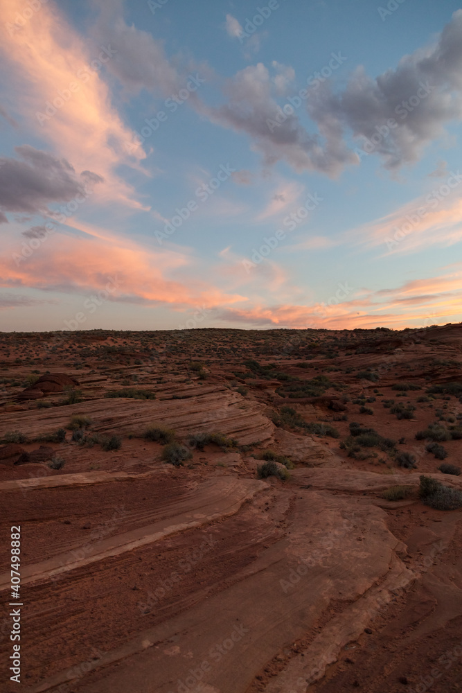 Sandstone Landscape at Sunset