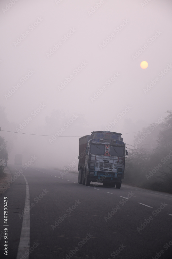 truck on the road truck on the road