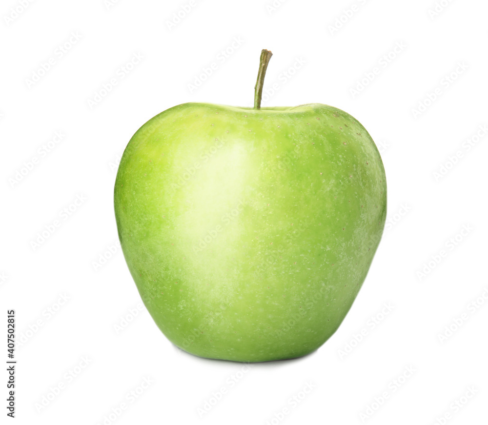 Fresh ripe green apple isolated on white Fresh ripe green apple isolated on white
