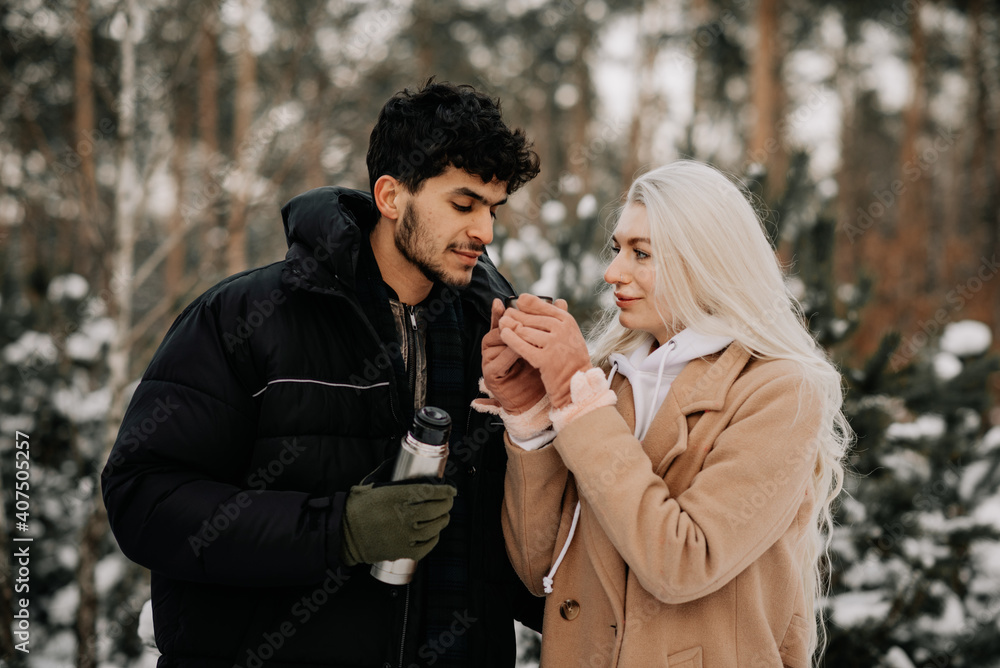 couple in winter couple in winter