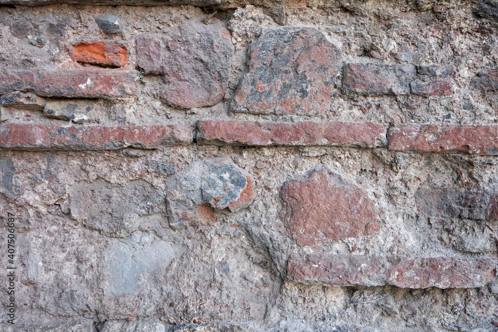 Old stone bricks wall texture close up Old stone bricks wall texture close up