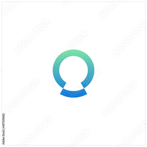 simple but elegant keyhole logo design