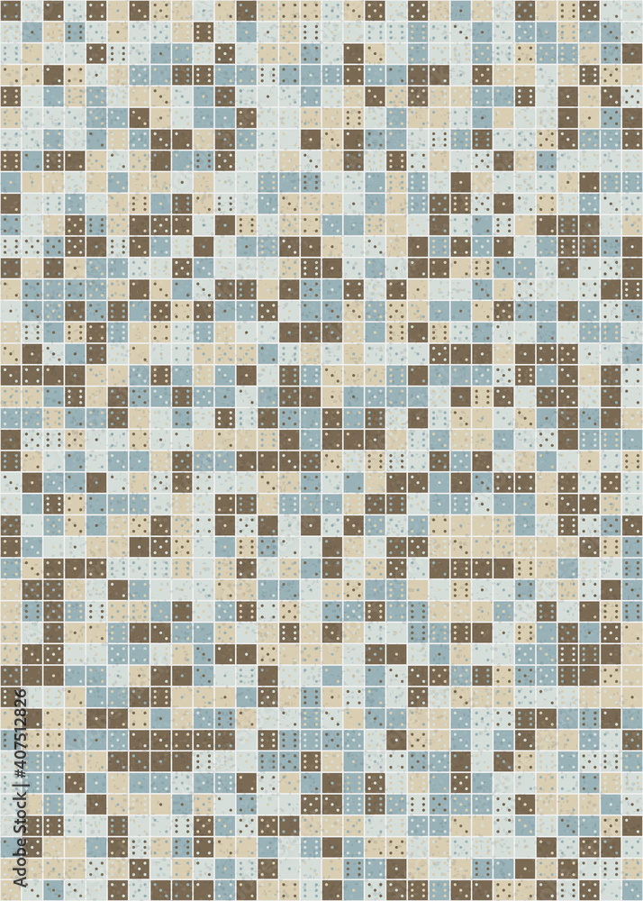 Fototapeta premium Abstract Geometric Pattern generative computational art illustration