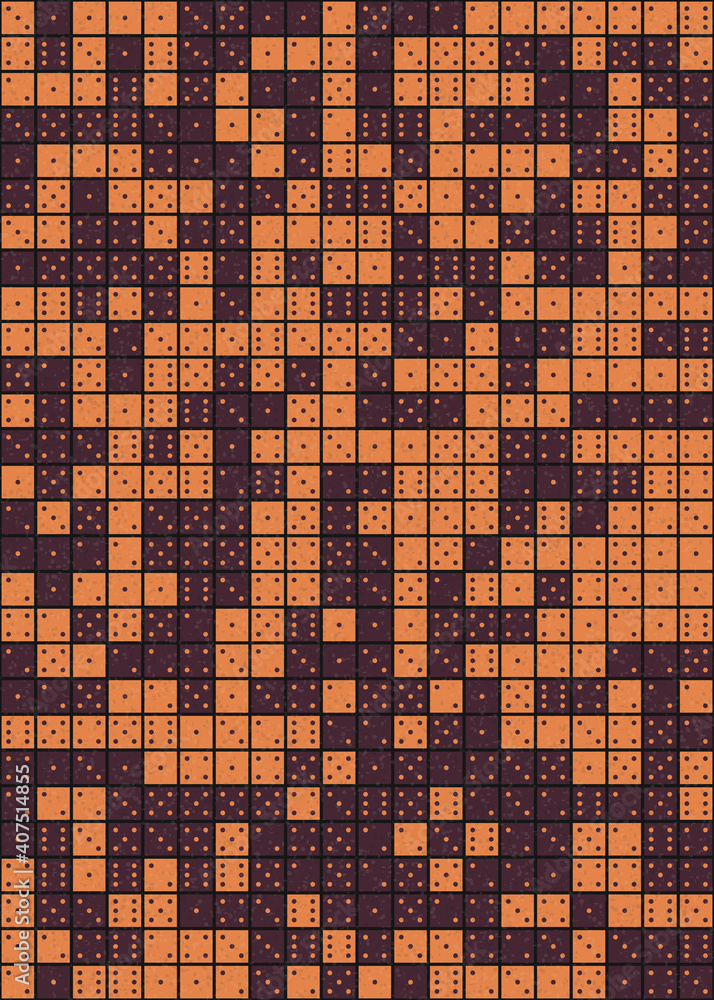 Fototapeta premium Abstract Geometric Pattern generative computational art illustration