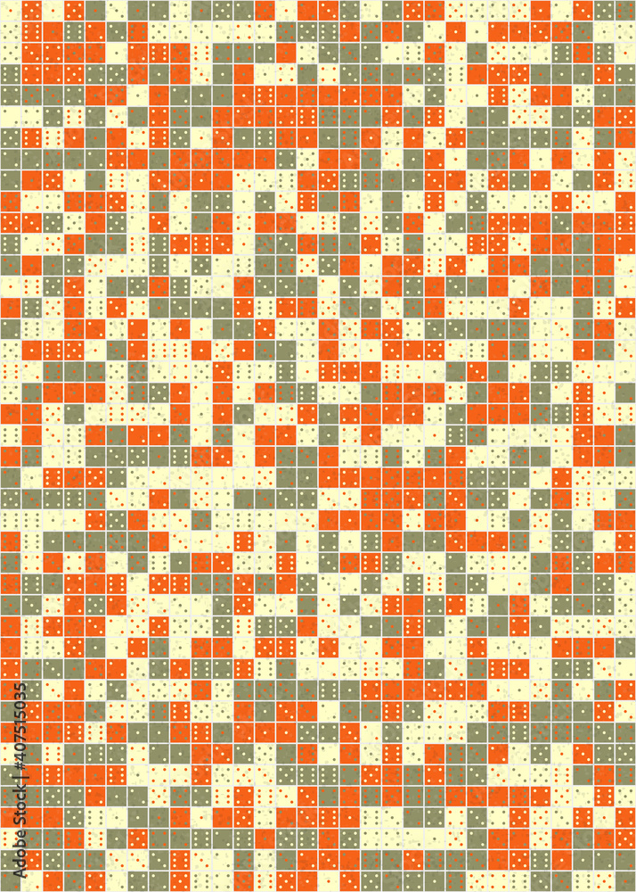 Fototapeta premium Abstract Geometric Pattern generative computational art illustration