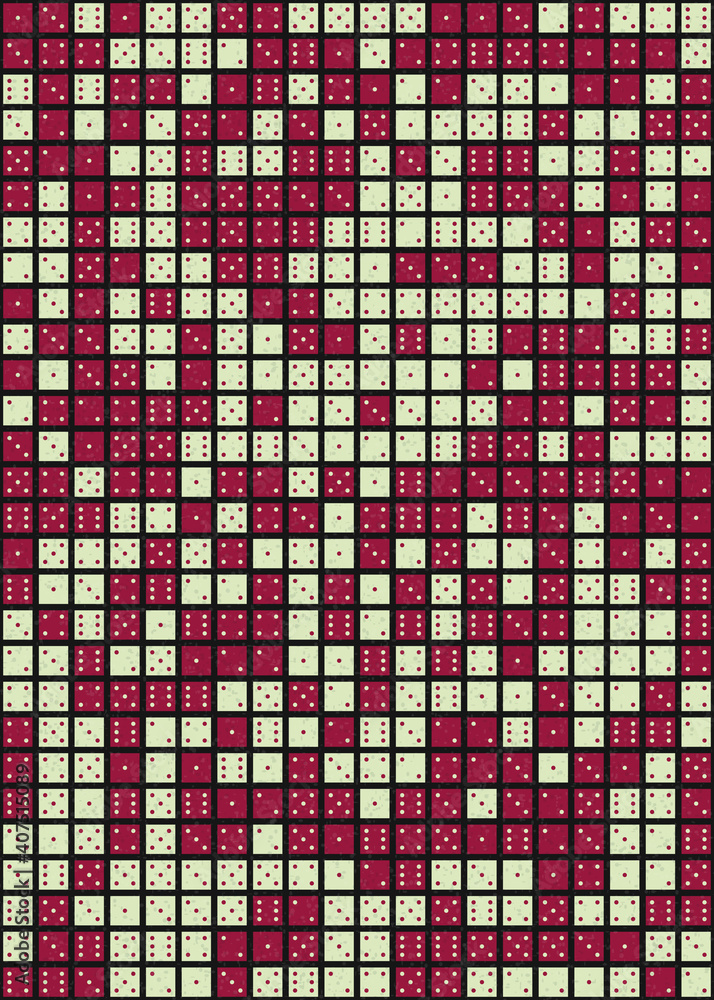 Fototapeta premium Abstract Geometric Pattern generative computational art illustration