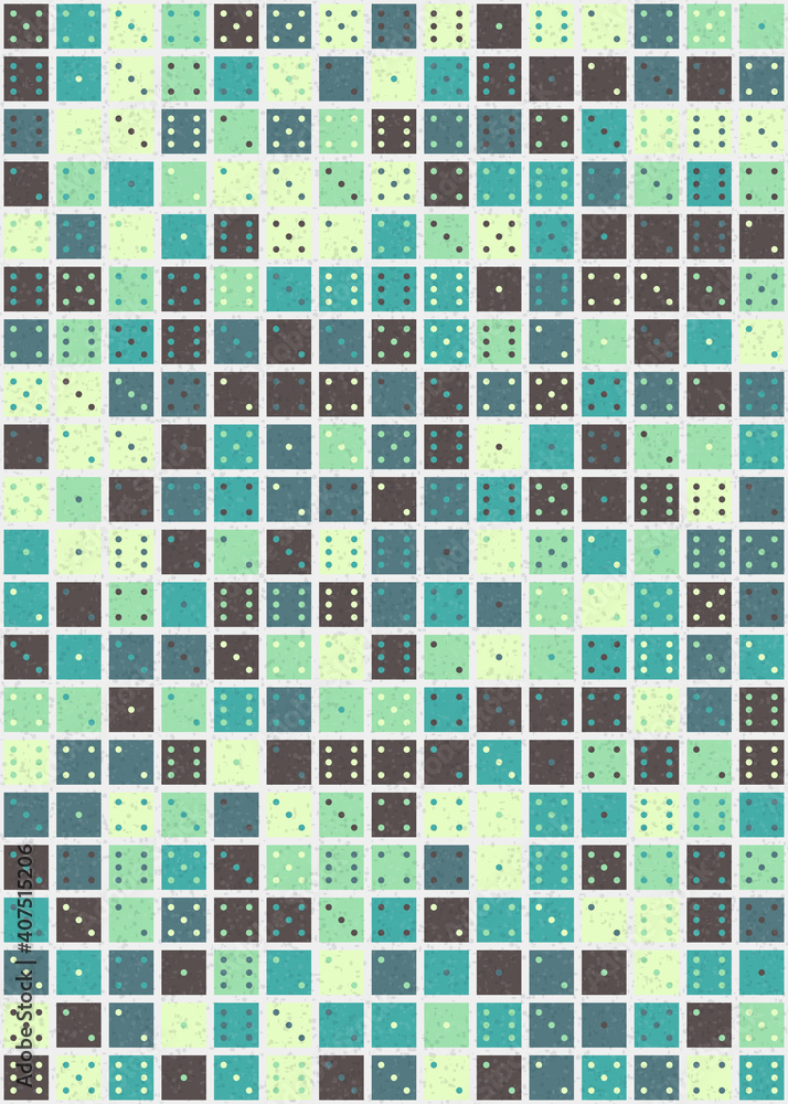 Fototapeta premium Abstract Geometric Pattern generative computational art illustration