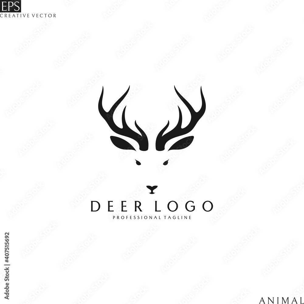 Deer head. Logo template Deer head. Logo template