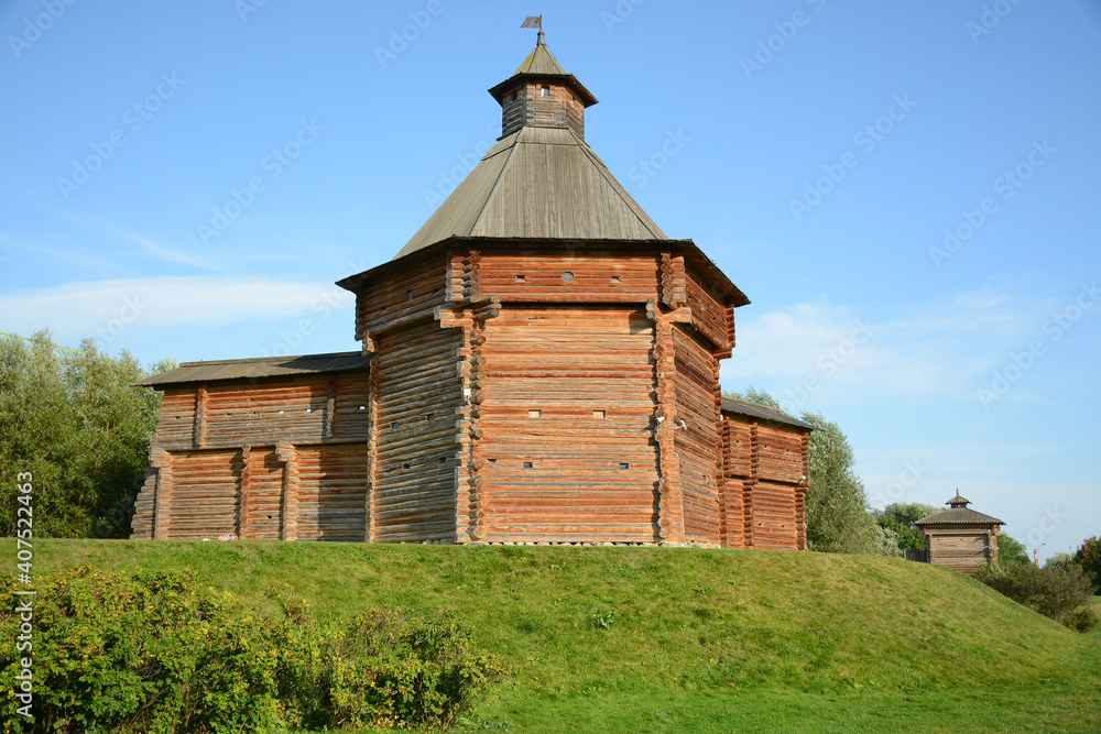 MOSCOW, RUSSIA - September 3, 2020: Architectural and natural Landscape museum Kolomenskoye MOSCOW, RUSSIA - September 3, 2020: Architectural and natural Landscape museum Kolomenskoye