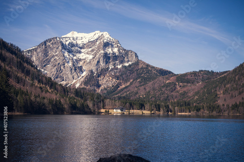 A lake in the austrain alps