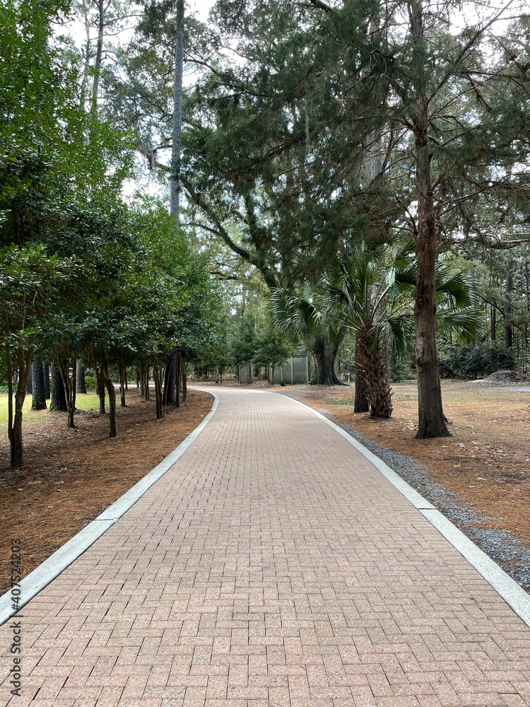 Entrance path at Eden Gardens State Park Florida 