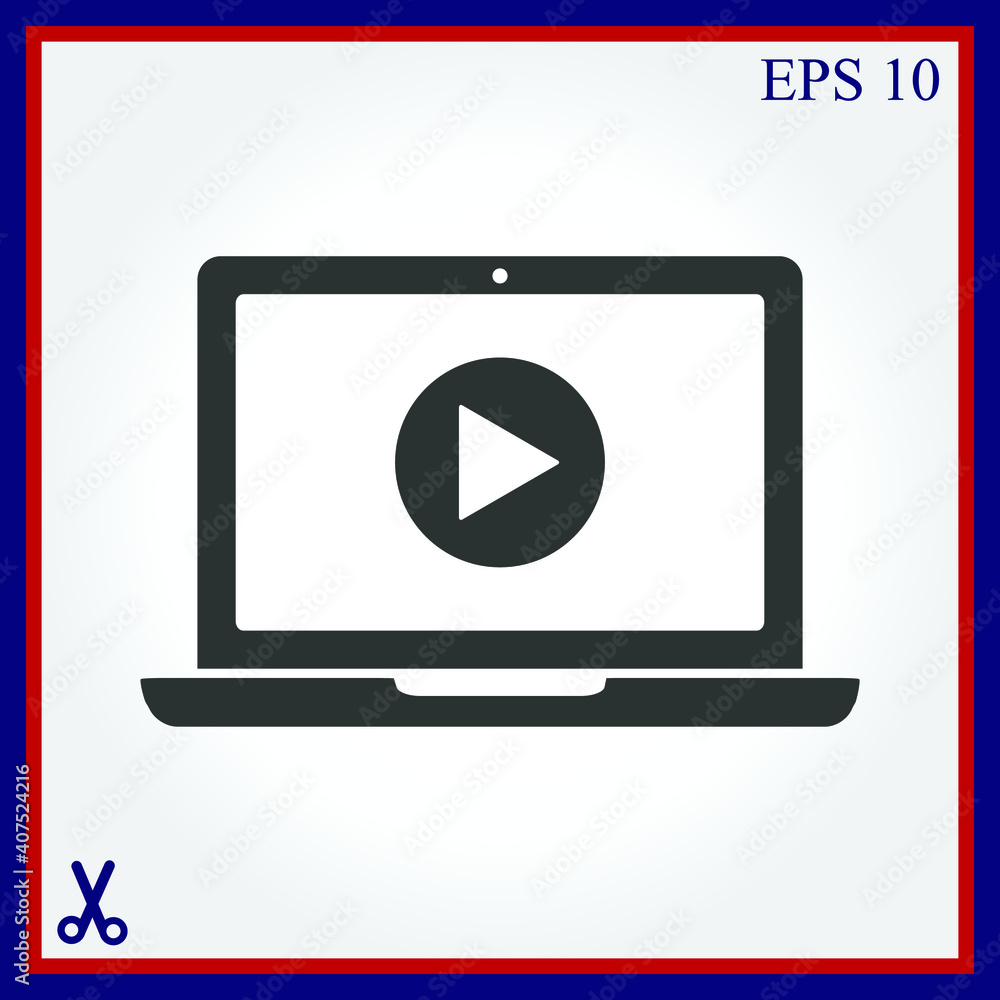 Laptop vector icon Laptop vector icon