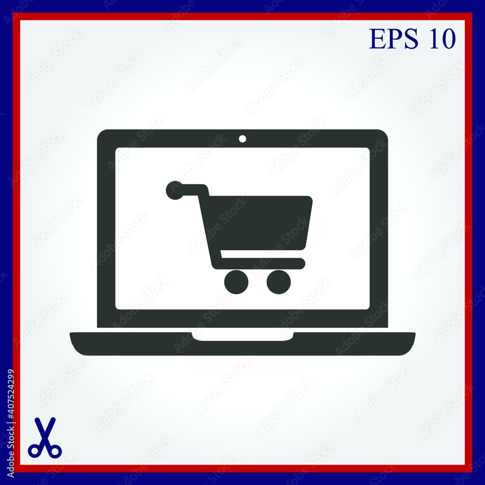 Laptop vector icon Laptop vector icon