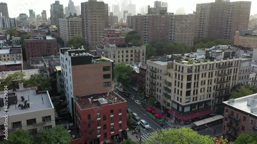 Avenue A near Tompkins Square Park during the COVID-19 Outbreak in New York City, 2020. photo