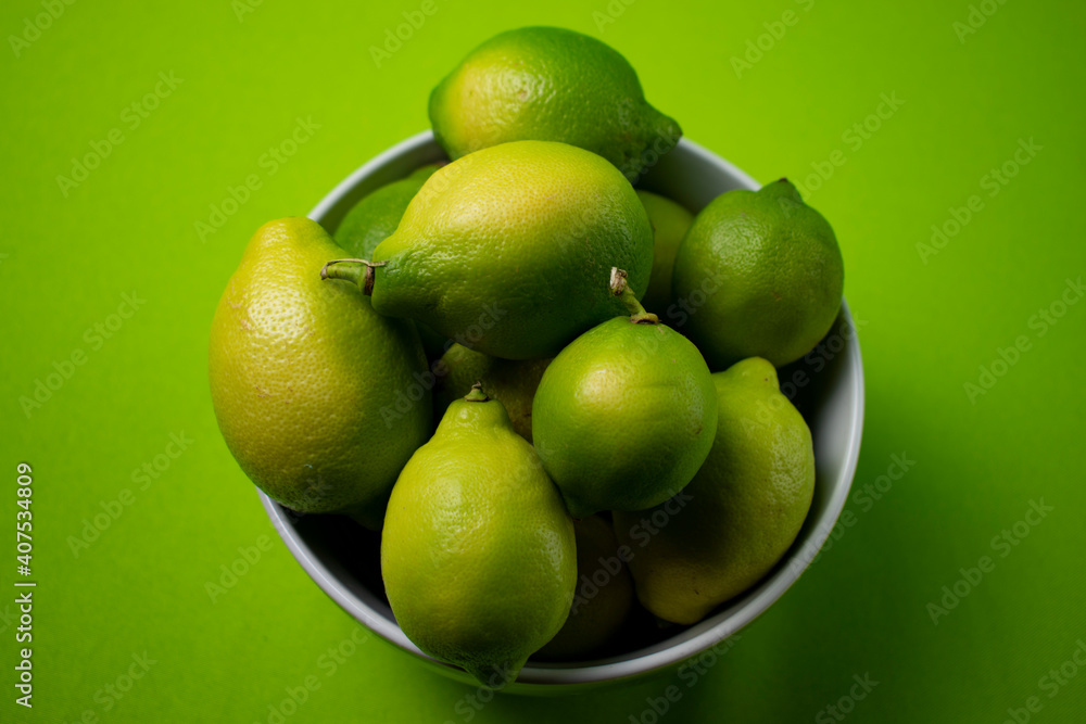 Fresh Green Lemons
