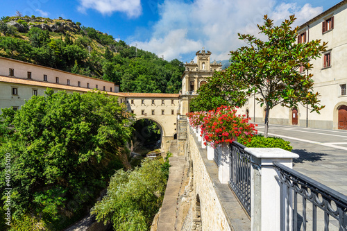 The catholic sanctuary of San Francesco di Paola, famous pilgrimage destination in Calabria region, Italy photo