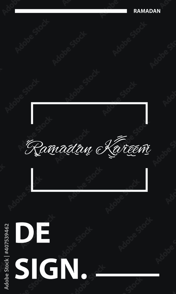 simple ramadan typography design