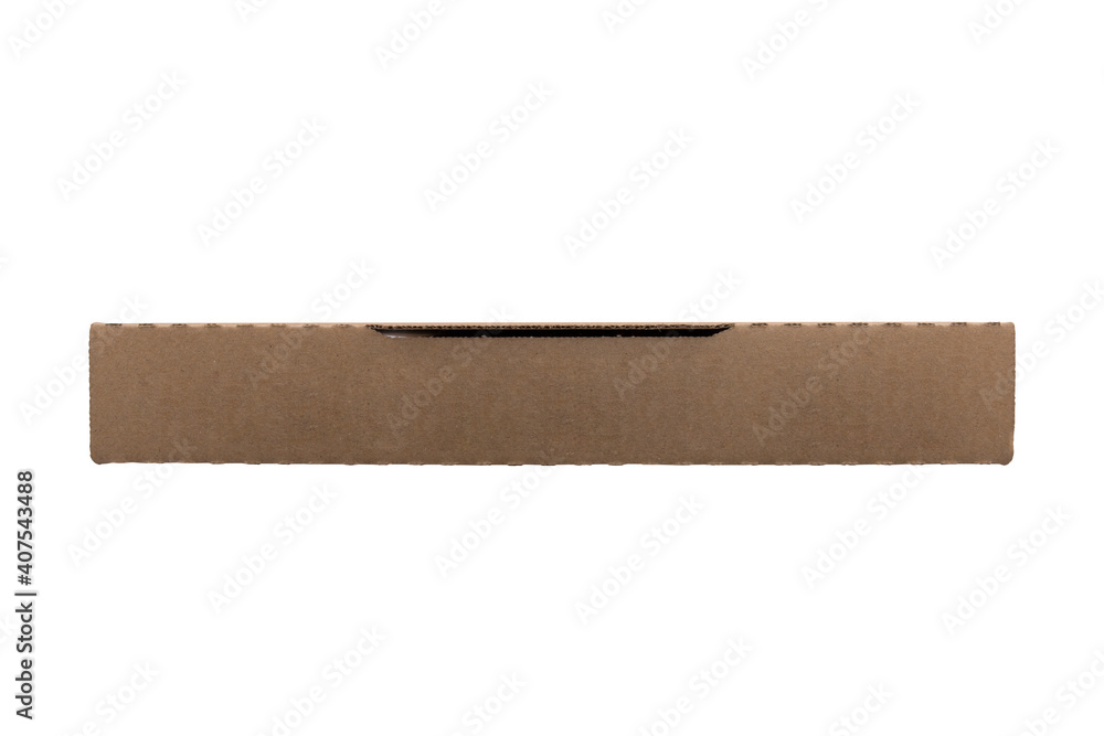 Cardboard pizza boxes isolated on white background Cardboard pizza boxes isolated on white background