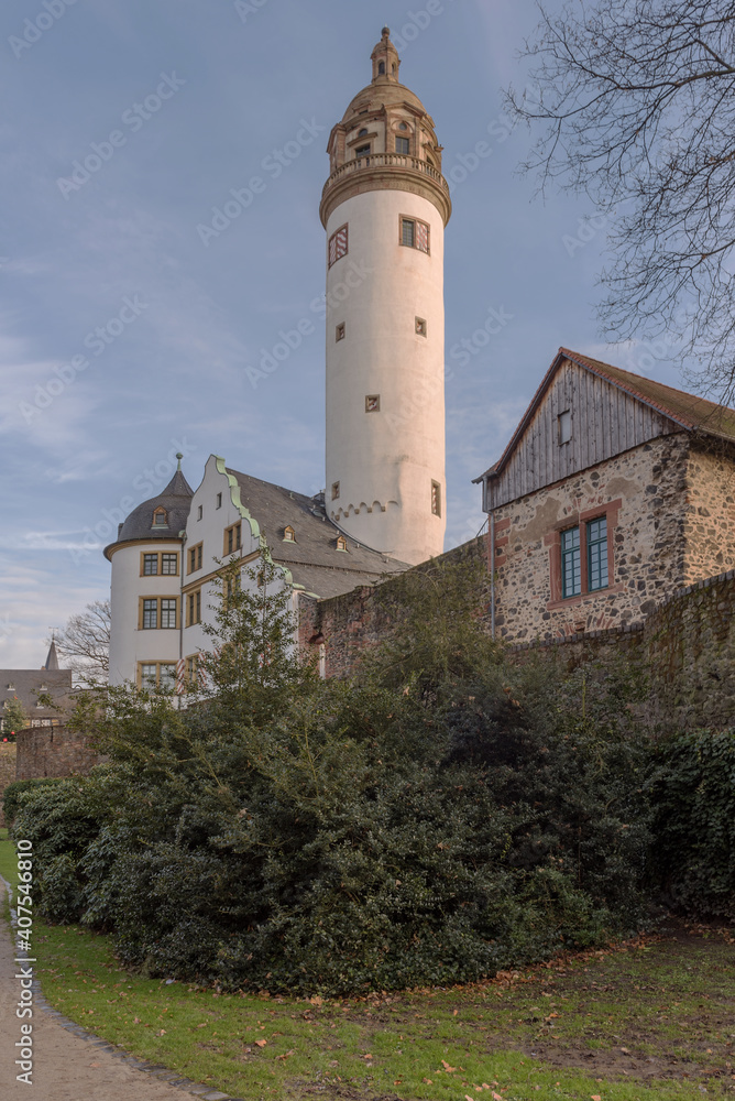 Medieval Hoechster Castle in Frankfurt Hoechst, Germany Medieval Hoechster Castle in Frankfurt Hoechst, Germany