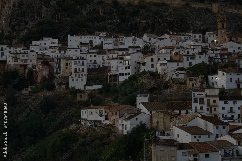 view of the town of Chulilla located in the Valencian Community