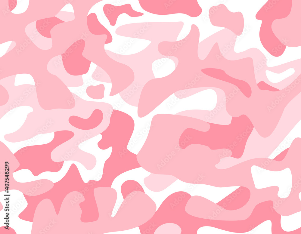 Trendy pink camouflage pattern 
