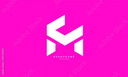 Alphabet letters Initials Monogram logo MC, CM, M and C