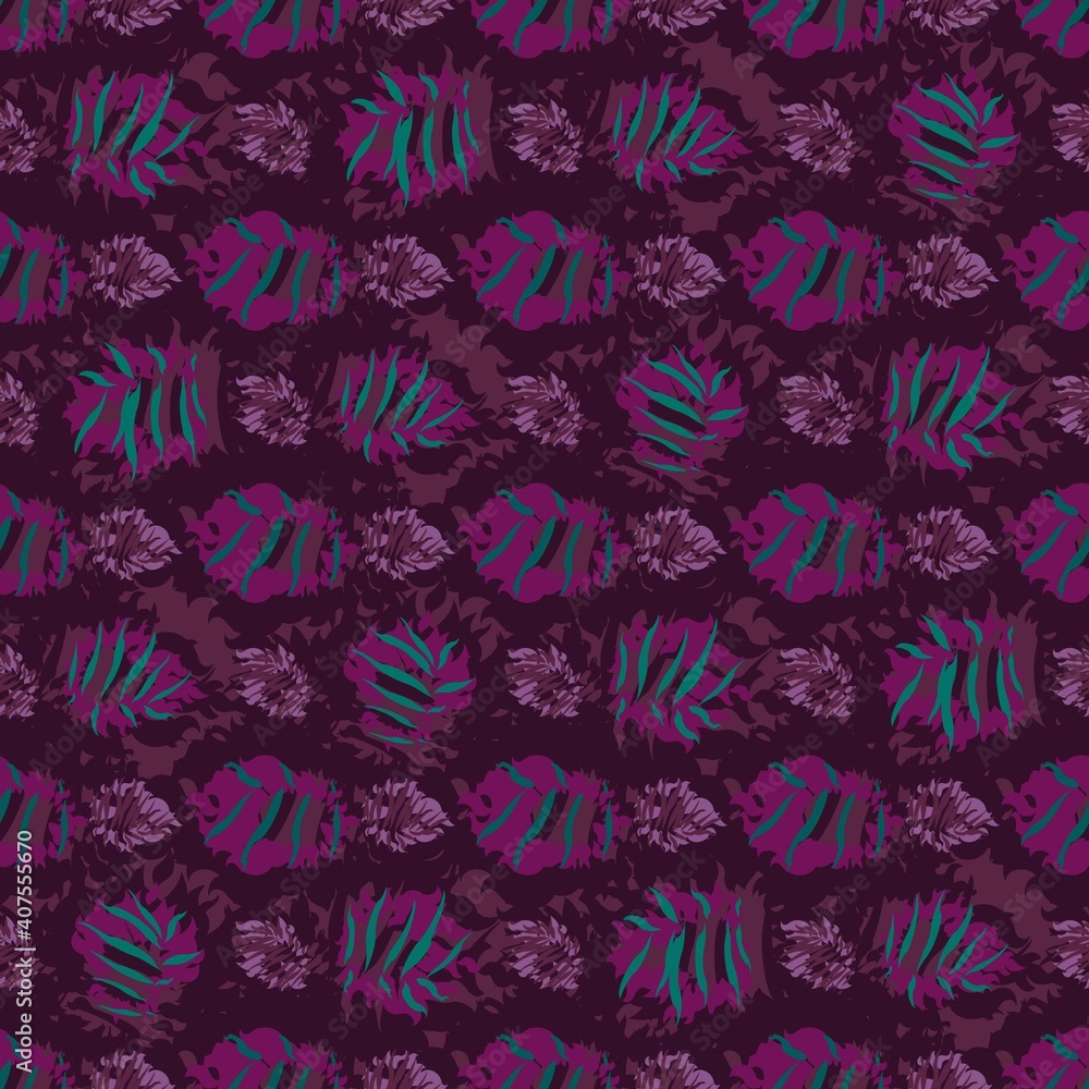 seamles leaf pattern variations seamles leaf pattern variations
