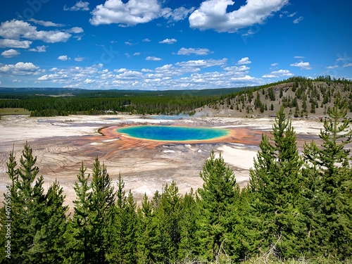 Prismatic Springs in Yellowstone National Park