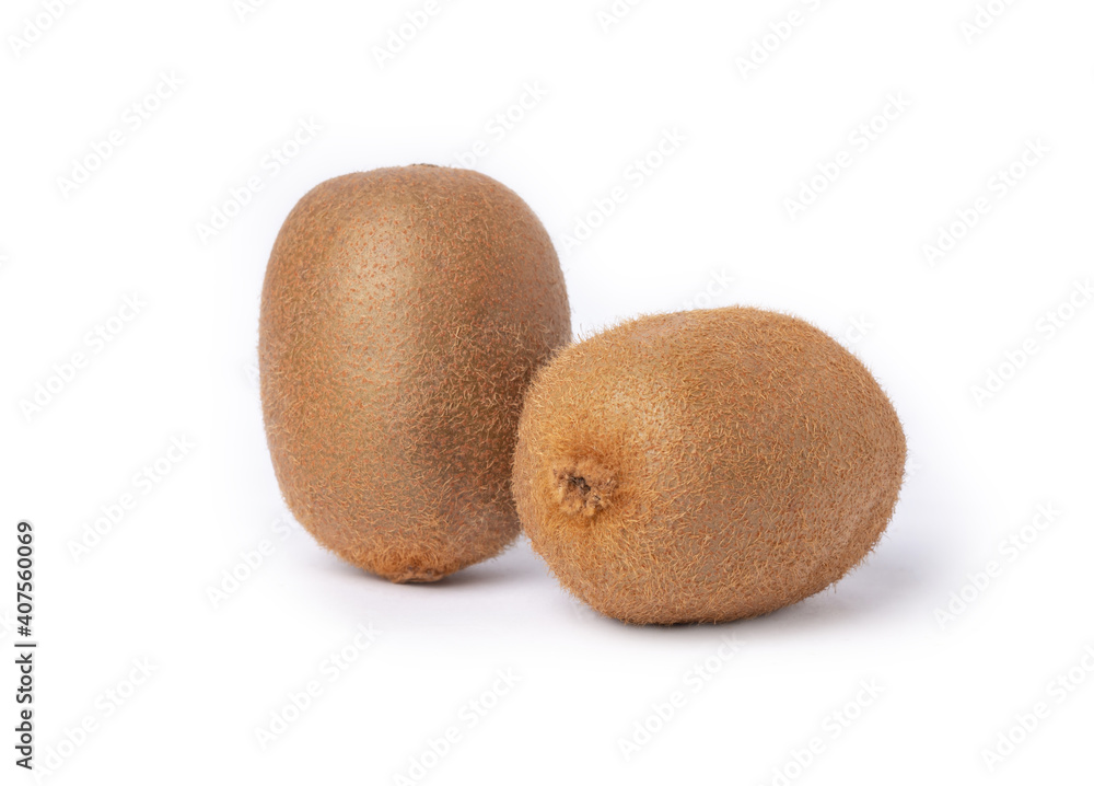 Kiwi fruits isolated on the white backgronds Kiwi fruits isolated on the white backgronds