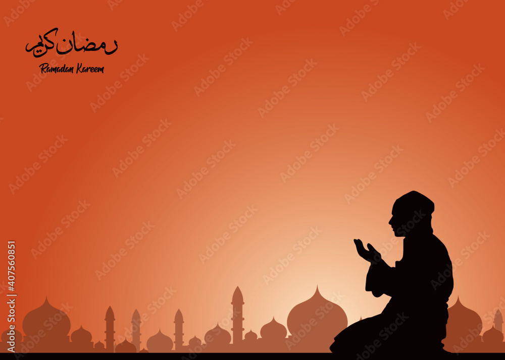 Fototapeta premium Ramadan Kareem congratulations designs