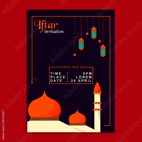 iftar invitation template design