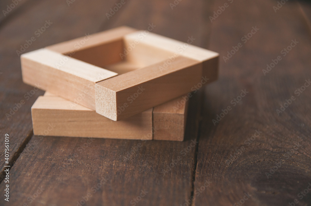 background wooden brown there are laid out wooden rectangles background wooden brown there are laid out wooden rectangles