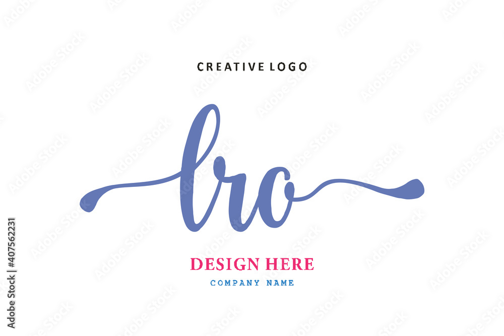 LRO lettering logo is simple, easy to understand and authoritative